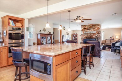 from kitchen to living room