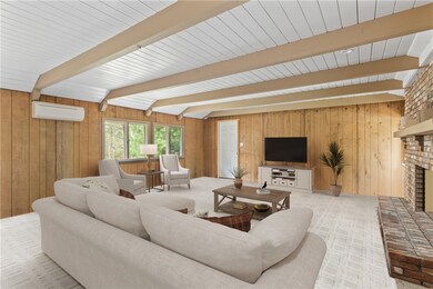 FAMILY ROOM W/FP FURN VIRTUALLY STAGED
