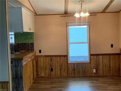 View of dining room from living room.