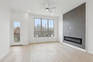 2nd floor main living room with recessed lighting,