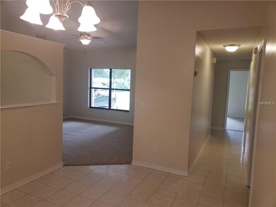 Another view of dining area leading into living ro