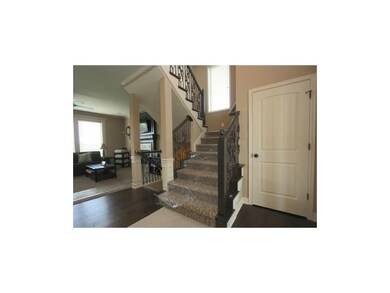 Entry way with coat closet off the right