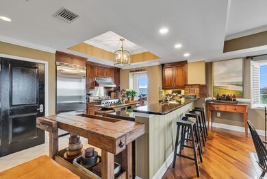 Kitchen featuring light hardwood / wood-style floo