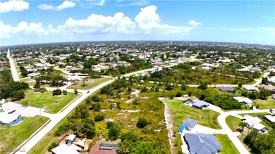 Aerial perspective of suburban area