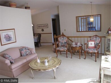 The vaulted ceiling and west facing views provides