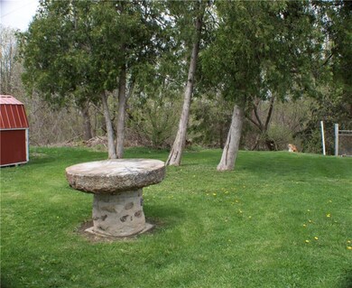 History in your back yard.  A stone feature from t
