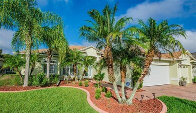 Landscaped with a lush lawn and wonderful curb app