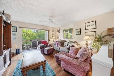 Living room and sliders to lanai