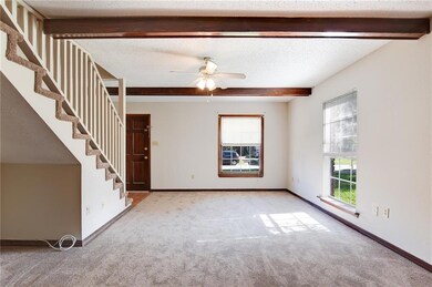 View from breakfast area to living are.