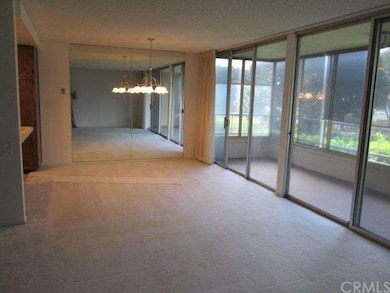 Dining area and balcony from living room