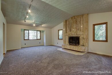 Upstairs Living Room W/Vaulted Ceiling