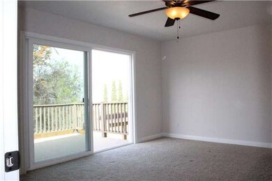 Master bedroom with private patio.