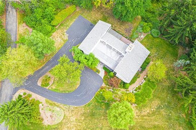 Aerial view of home