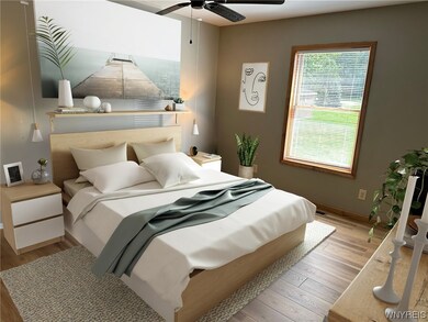 Bedroon  has been virtually staged