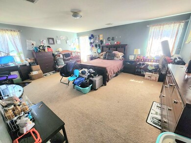 Huge primary bedroom upstairs.