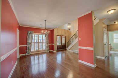 The formal dining room is perfect for hosting eleg