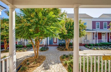 Looking out to the courtyard from your new home!