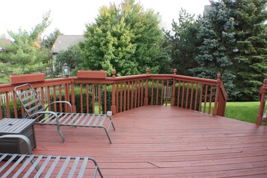 Large deck off of Kitchen slider