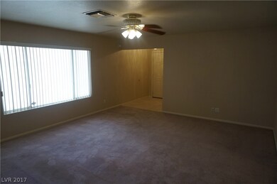 Living room with ceiling fan