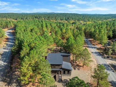 View of subject property featuring a forest