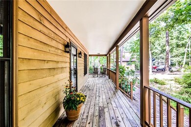 Enjoy relaxing on your 7 wide, front & side porch