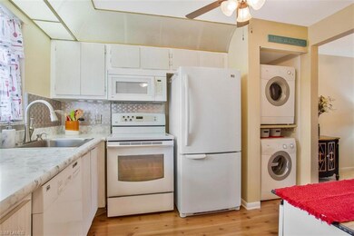 efficient kitchen with laundry center