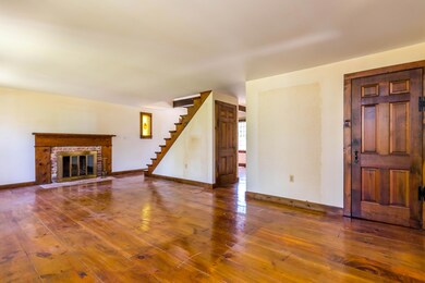 Living room with fireplace