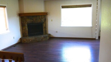 Living room with fireplace