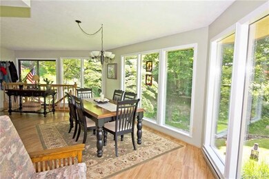 Dining room and full stairway to lower level