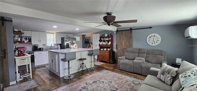 From the front door view through to the amazing kitchen.