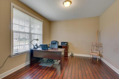 Downstairs office is so light and bright