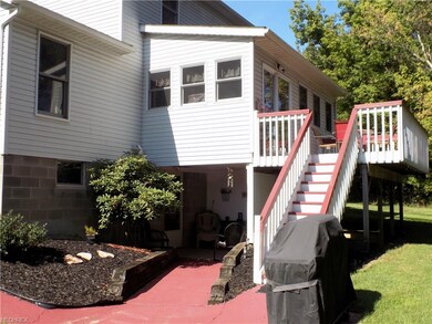 Above is a large deck off a 4 seasons sun room. Be