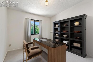 virtually staged BEDROOM AS OFFICE
