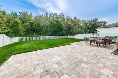 Paver patio overlooking the conservation