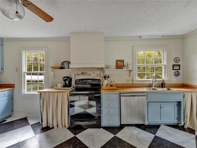 Modern Farmhouse Kitchen with painted cabinets, up