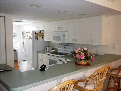 The kitchen area.
