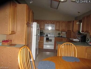 The kitchen has lots of room to prepare a feast or
