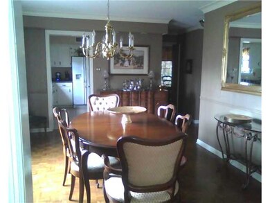 This lovely formal dining room is large enough for