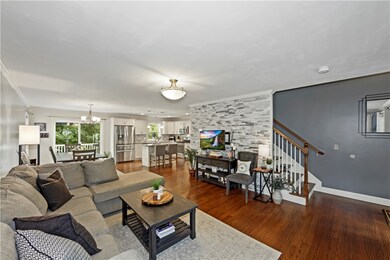 Open Concept Living, Dining and Kitchen