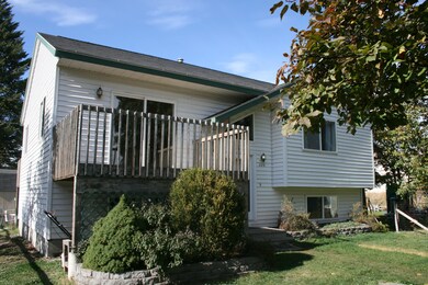 Front of home, deck off living area