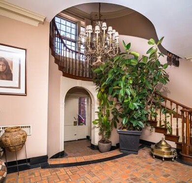 The grand entry way is impressive to guests and we