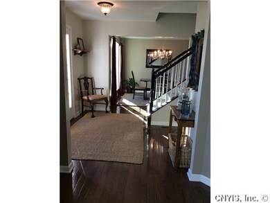 Foyer. The view from the formal living room. Large