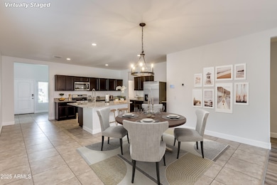 Virtually Staged Dining Space