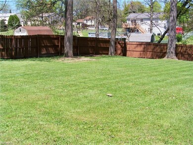 Wood fenced in back yard
