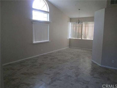 Living room and dining area.