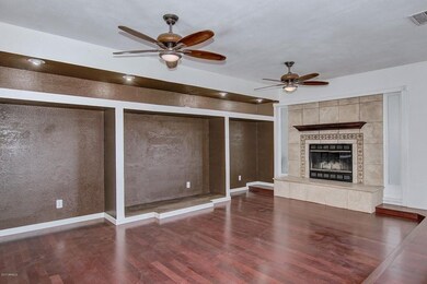 family room/fire place view