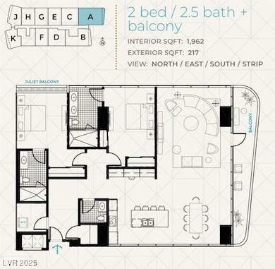 The Martin unit 3810, Las Vegas, NV 89103 - photo 2