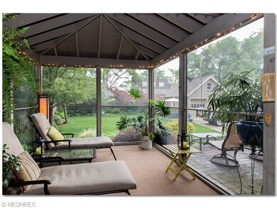 Relaxing screened porch
