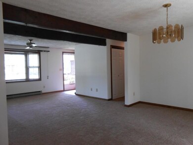 Open plan living room and dining...