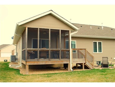 Back view with screened deck.